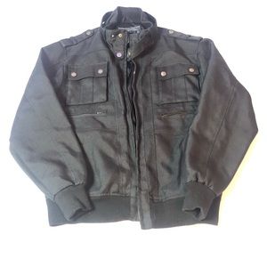 Sportier Modern Military Jacket Black Fashion Street Wear Streetwear Hip Hop
